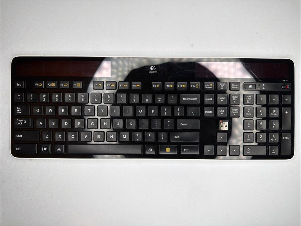 Logitech K750 Wireless Solar Keyboard for Windows, 2.4GHz w/Unify USB Dongle